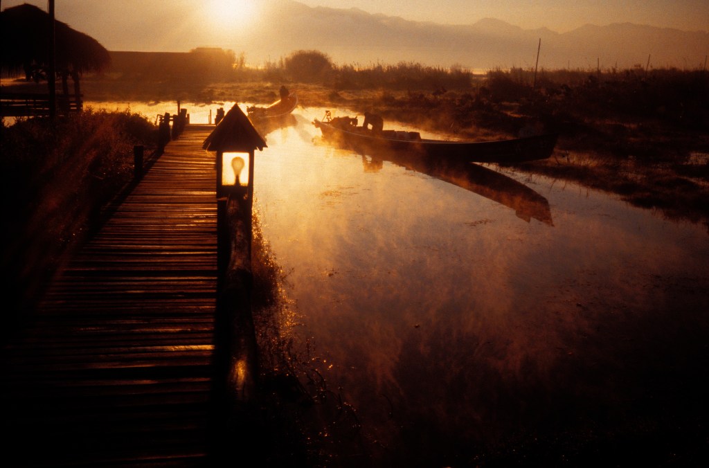 Sunrise, Inle Lake, Burma by Roger Camp